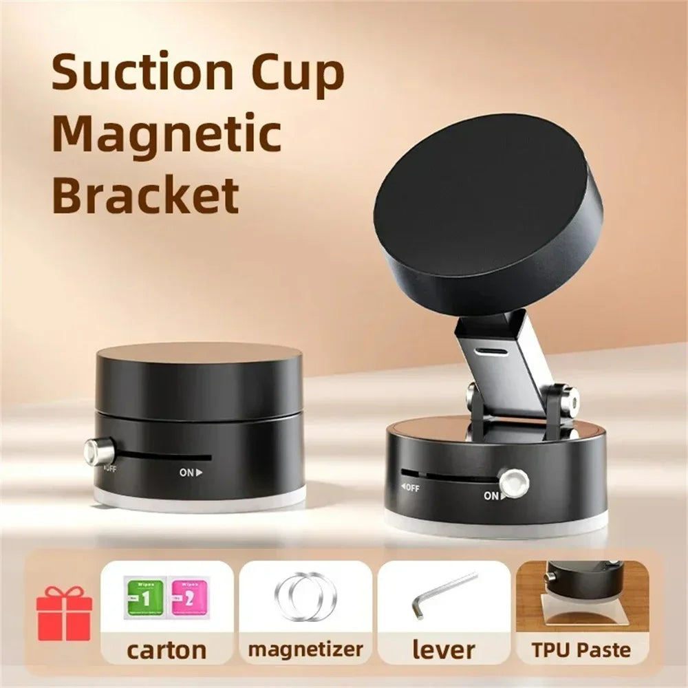 Adjustable Vacuum Suction Cup Magnetic Phone Holder Lazy Multi-functional Foldable Storage Holder Vacuum Suction Phone Holder
