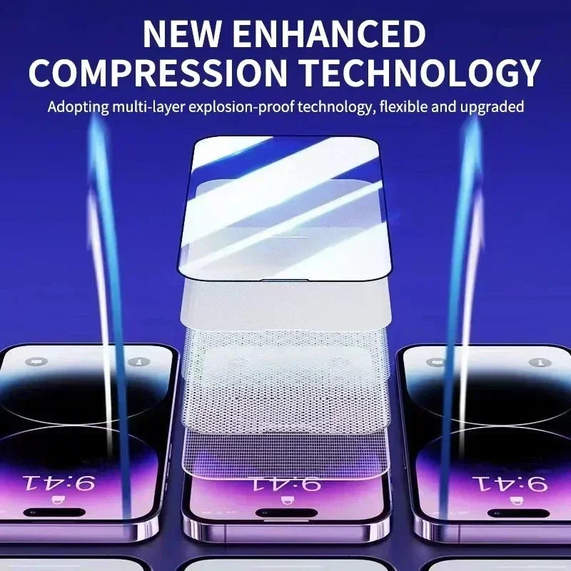 1-3Pc Oleophobic Coating Dust Free Easy Installation Screen Protector for IPhone 16e 15 14 13 12 11 Pro Max Plus Mini XS Glass