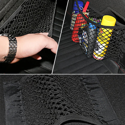 Car Trunk Storage Bag Nylon Mesh Nets Auto Back Rear Trunk Organizer Elastic String Luggage Net Holder Pocket Vehicle supplies