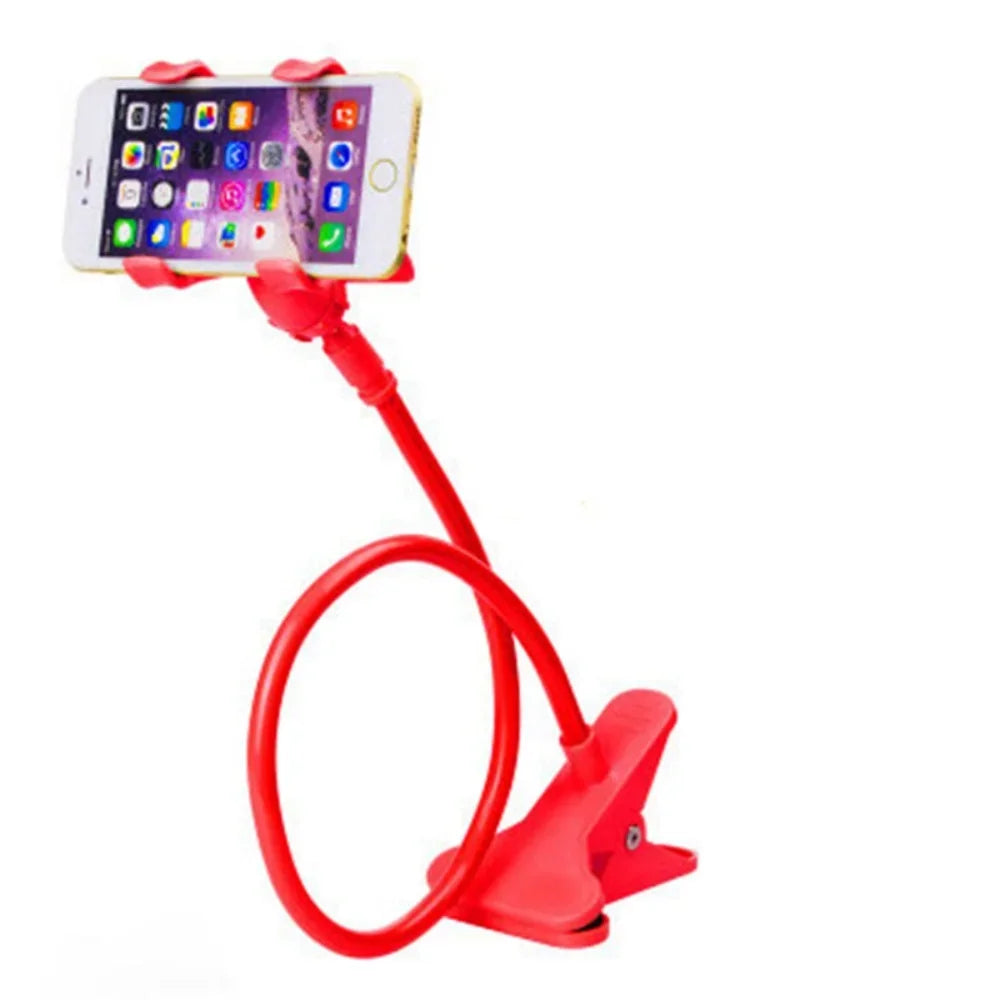 360 Rotate Clip Mobile Phone Holder Stand Portable Flexible Lazy Bed Desktop Bracket Smartphones Desk Mount Stand Base Support