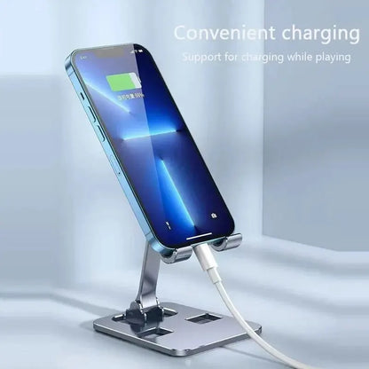 Universal Aluminum Alloy Portable Tablet Holder Mount For iPad Adjustable Flexible Folding Lazy Desktop Live Mobile Phone Stand