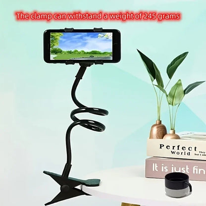 360 Rotate Clip Mobile Phone Holder Stand Portable Flexible Lazy Bed Desktop Bracket Smartphones Desk Mount Stand Base Support