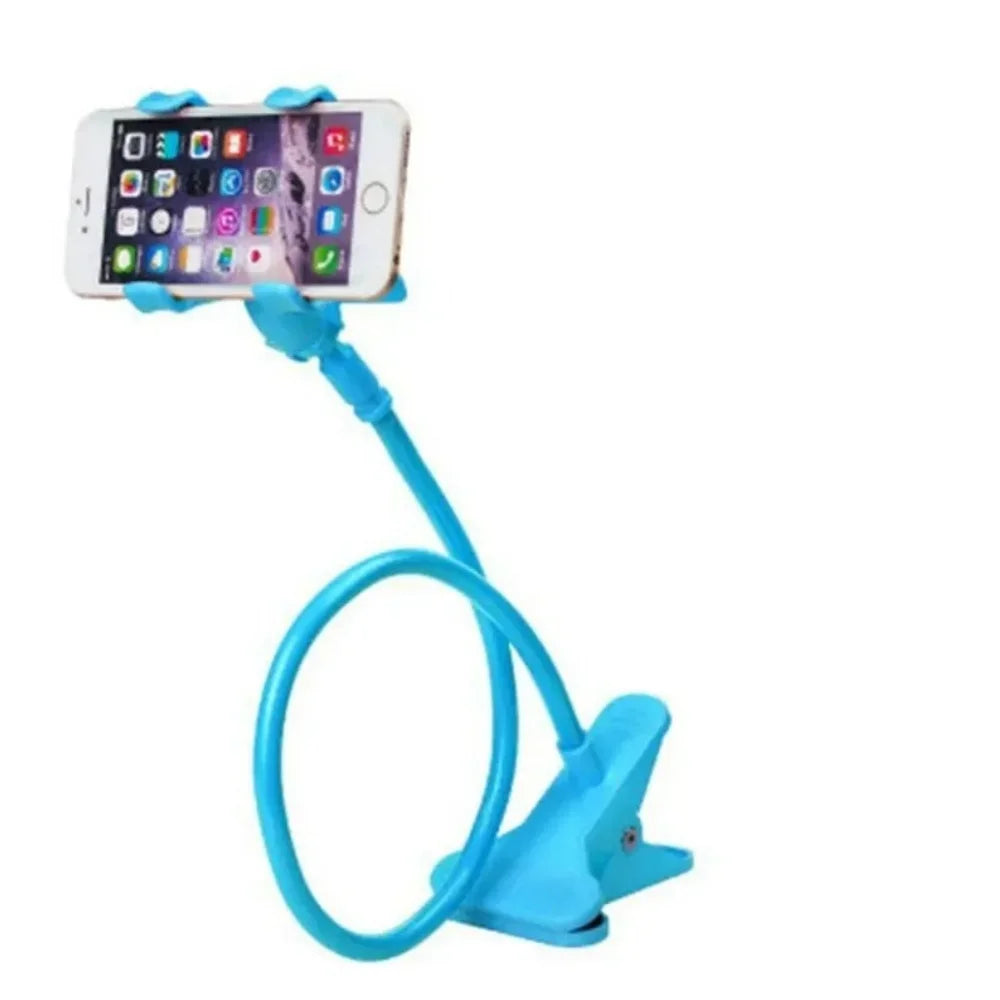 360 Rotate Clip Mobile Phone Holder Stand Portable Flexible Lazy Bed Desktop Bracket Smartphones Desk Mount Stand Base Support