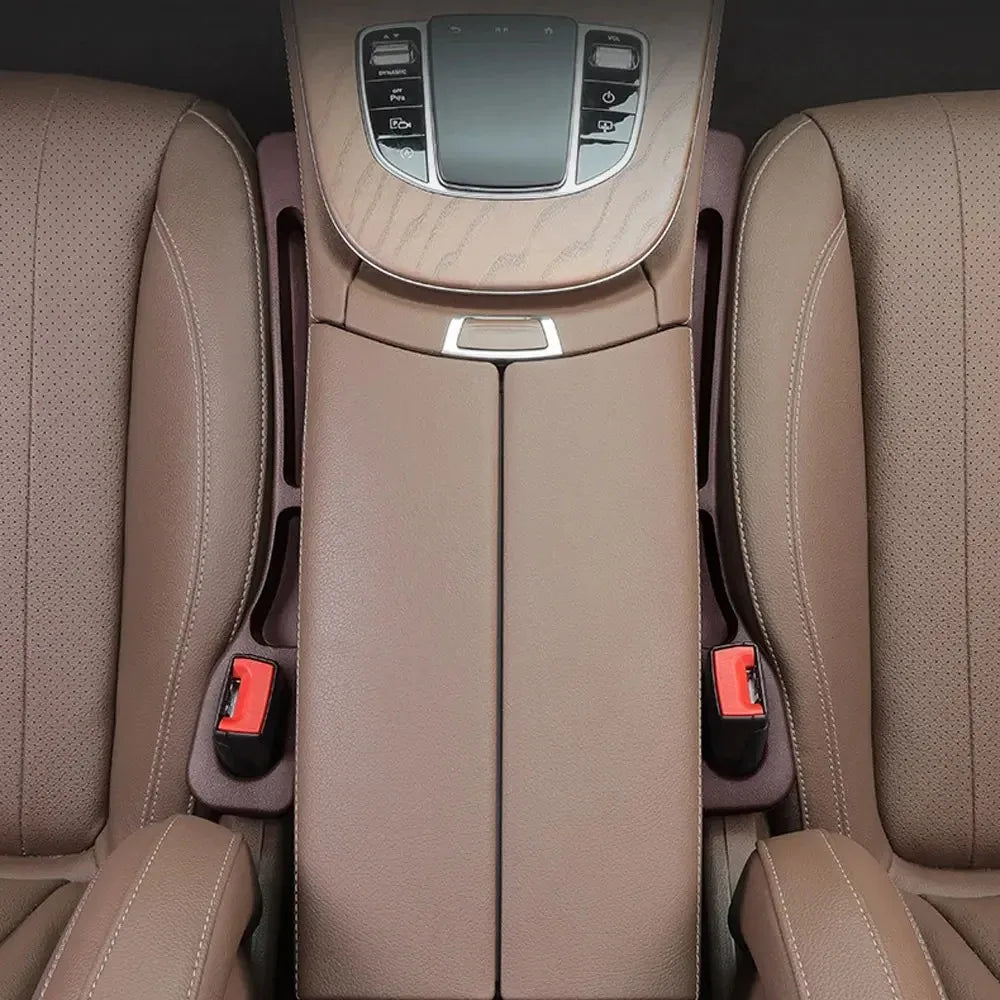 2Pcs Car Seat Gap Filler Seat Crevice Storage Box Bag Between Seats Console Organizer Decoration Interior Auto Accessories