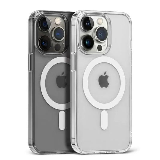 Original For Magsafe Magnetic Wireless Charging Case For iPhone 16 15 14 13 12 11 Pro Max Plus HD Clear Hard Cover